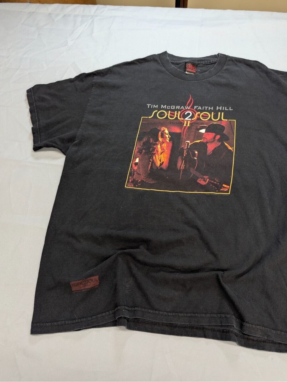 Tim McGraw Faith Hill Soul2Soul II Concert Tee Vintage XL